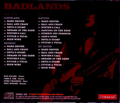 Badlands/SBD Collection from US Tour 1989 Upgrade