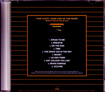 Pink Floyd/Dark Side of the Moon Mobile Fidelity Sound