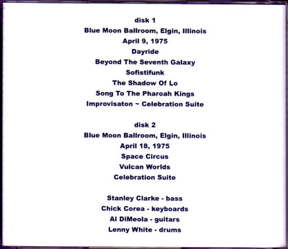 Return to Forever/IL,USA 1975 2 Days