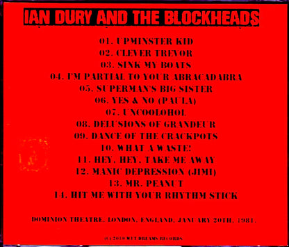 Ian Dury and the Blockheads/London,UK 1981