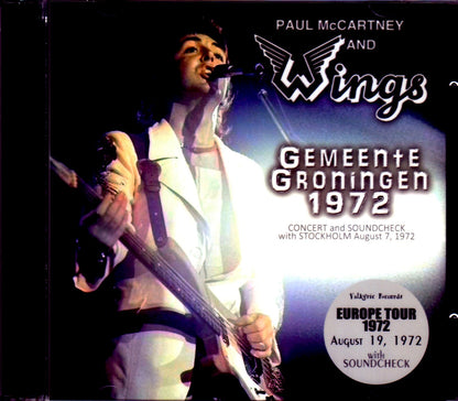 Paul McCartney,Wings/Netherlands 1972 & SC