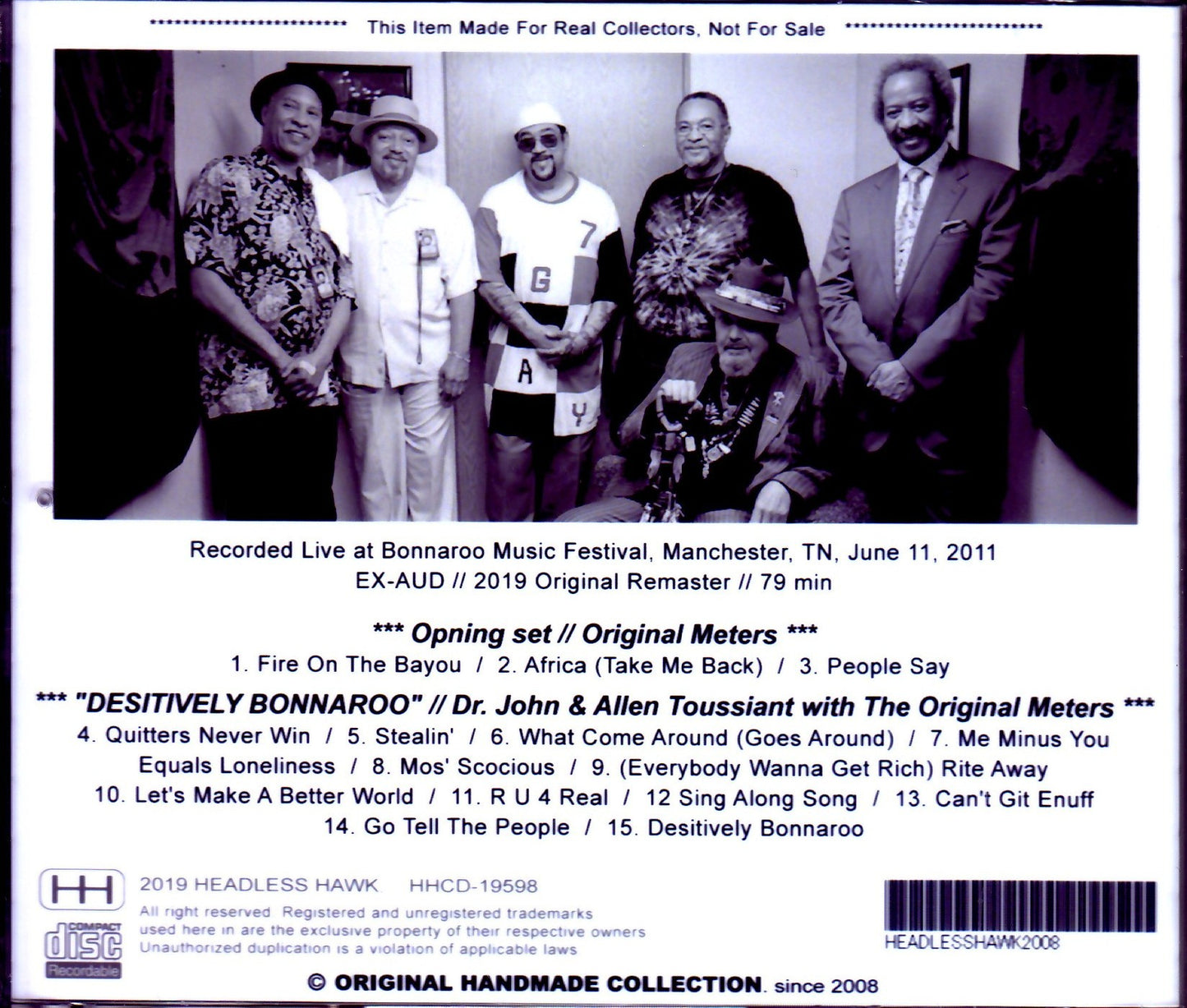 Dr. John,Allen Toussaint,Original Meters/TN,USA 2011