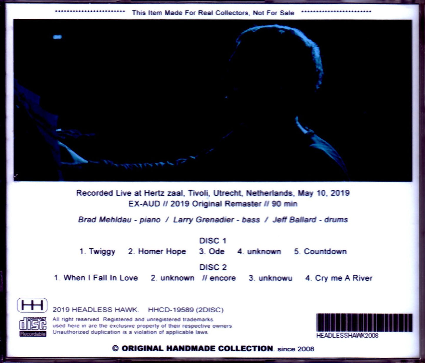 Brad Mehldau Trio/Netherlands 2019