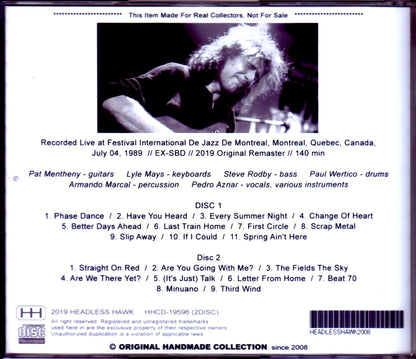 Pat Metheny Group/Canada 1989