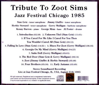 Various Artists Stan Getz,Gerry Mulligan,Kenny Barron/IL,USA 1985