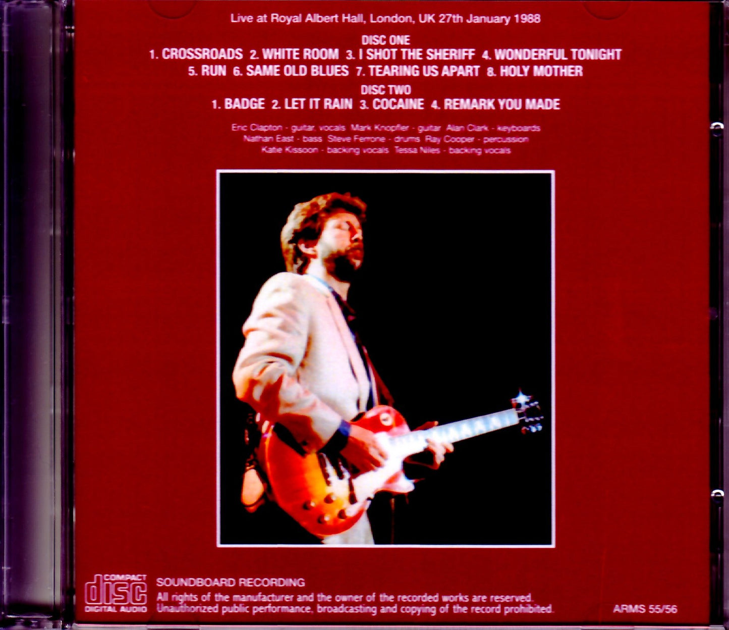 Eric Clapton/London,UK 1.27.1988