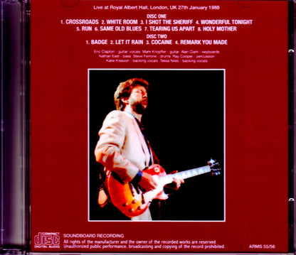 Eric Clapton/London,UK 1.27.1988