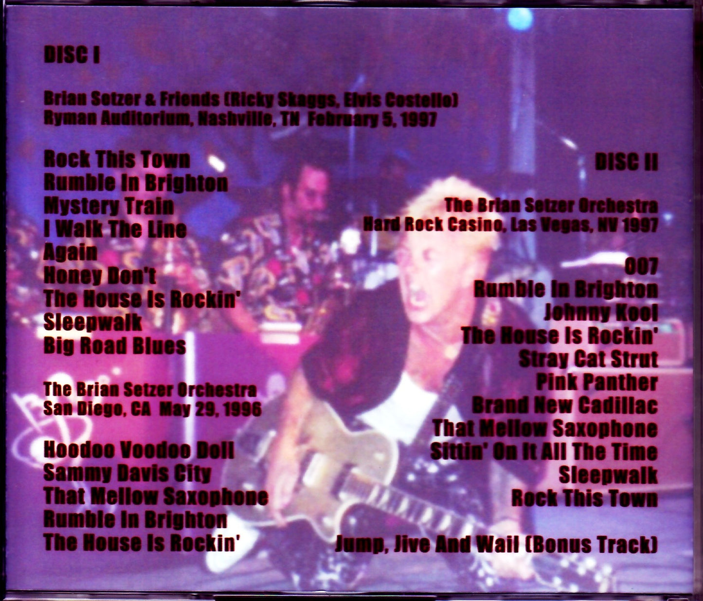 Brian Setzer/NV,USA 1997 & more