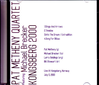 Pat Metheny Quartet, Michael Brecker/Norway 2000