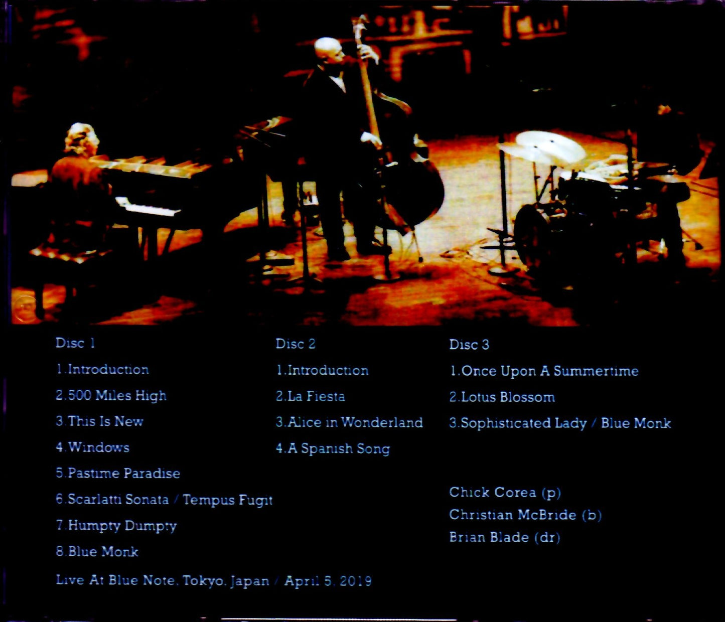 Chick Corea Trio/Tokyo,Japan 2019