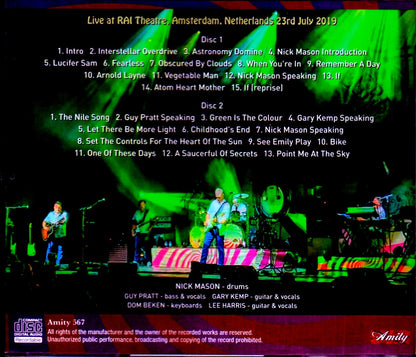 Nick Mason's Saucerful of Secrets/Netherlands 2019