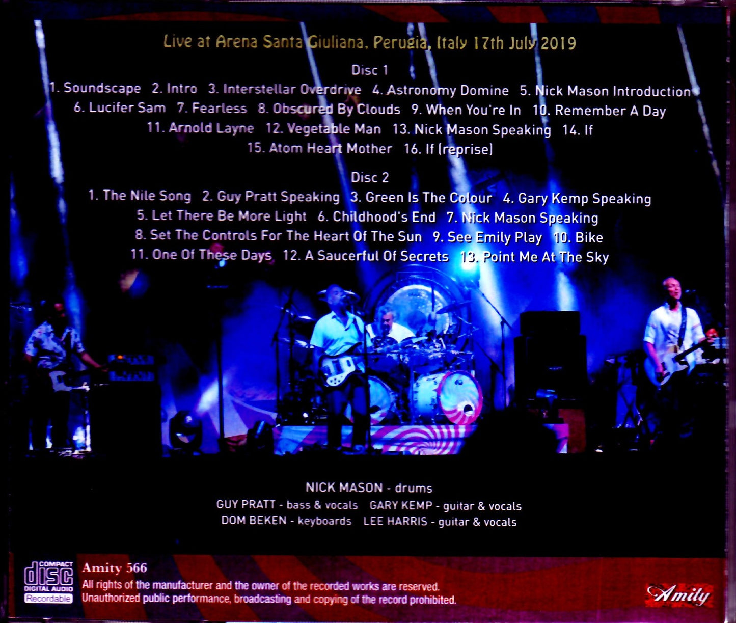 Nick Mason's Saucerful of Secrets/Italy 2019