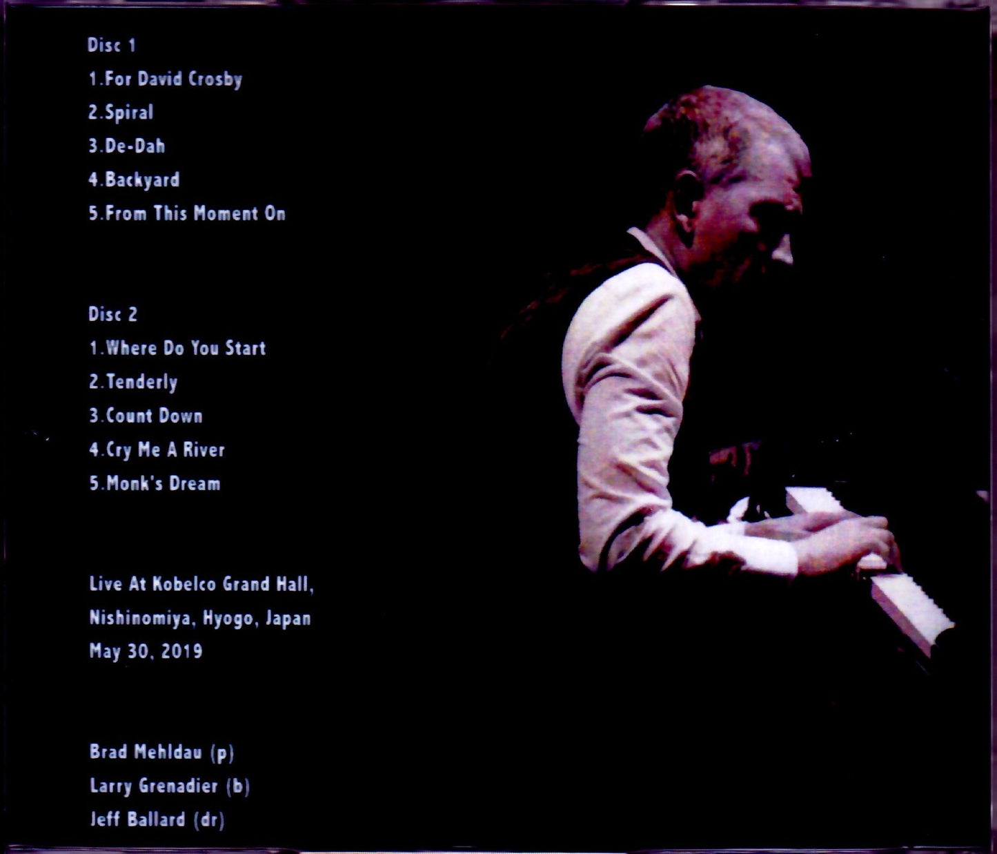 Brad Mehldau Trio/Hyogo,Japan 2019