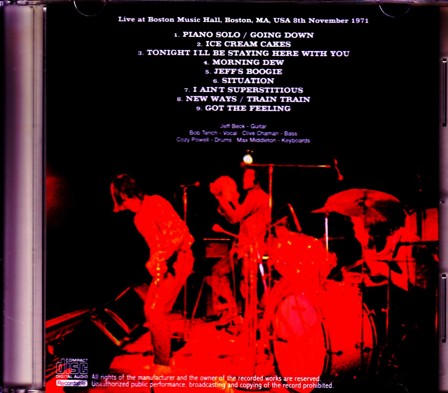 Jeff Beck Group/MA, USA 1971