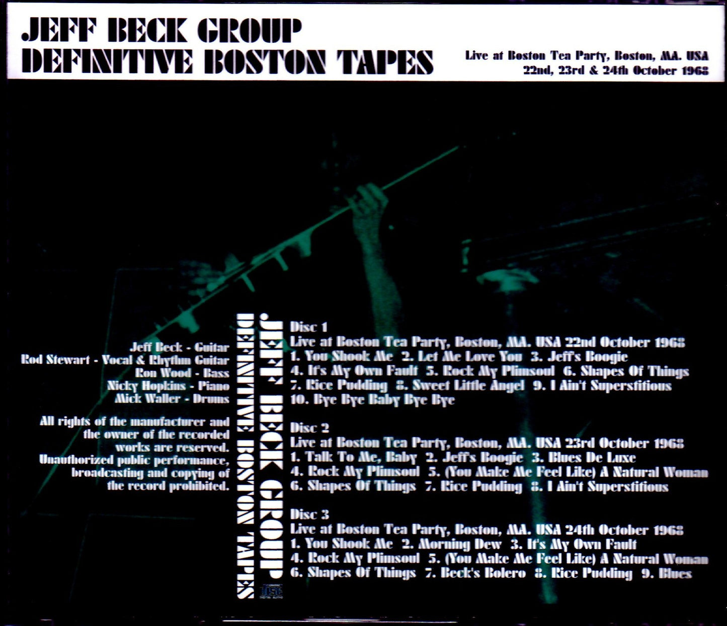 Jeff Beck Group/MA,USA 1968 3 Days