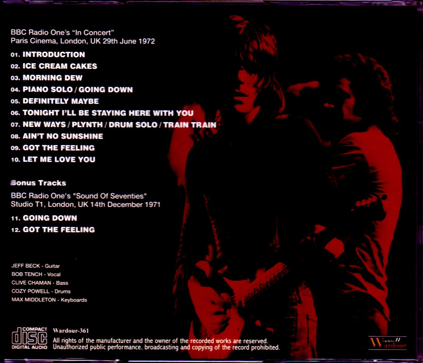 Jeff Beck Group/London,UK 6.29.1972 & more Upgrade