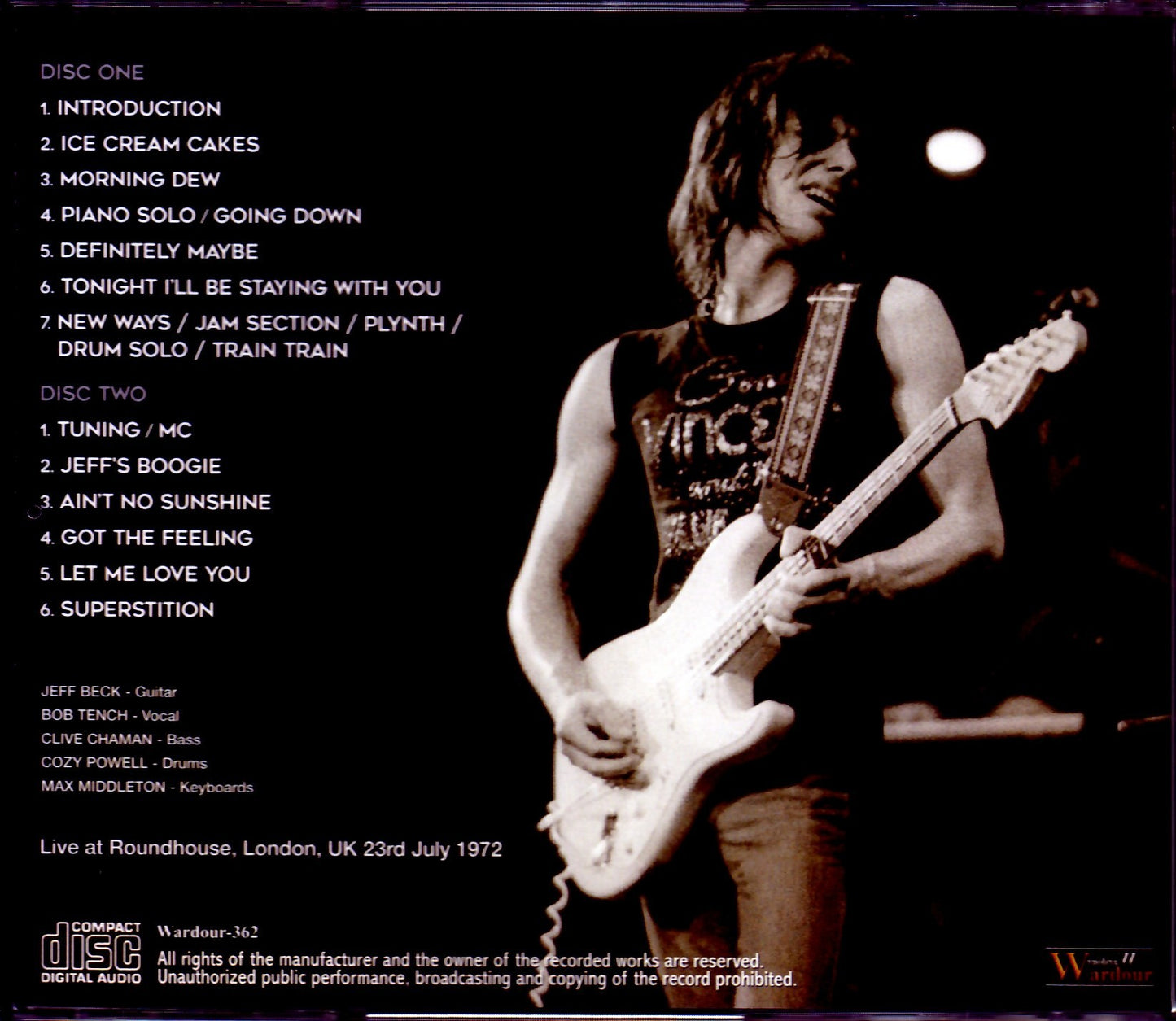 Jeff Beck Group/London,UK 7.23.1972 Upgrade