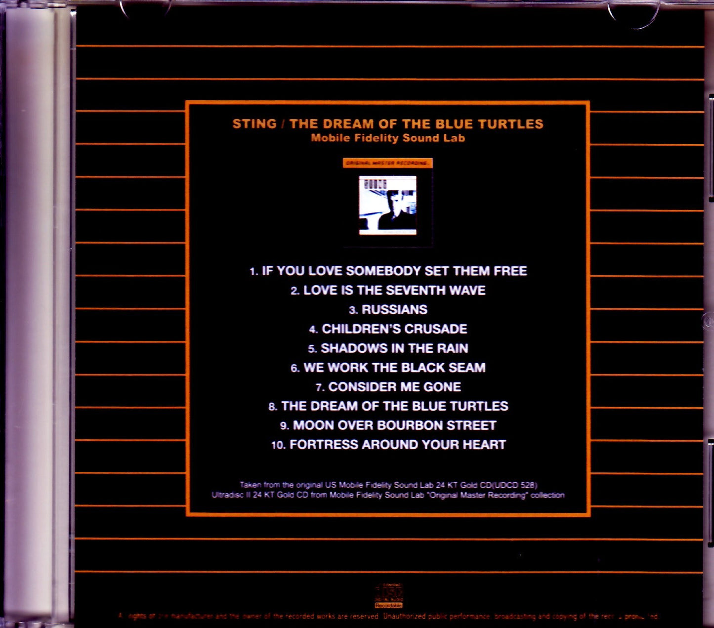 Sting/The Dream of the Blue Turtles Original US Mobile Fidelity Sound Lab