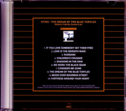 Sting/The Dream of the Blue Turtles Original US Mobile Fidelity Sound Lab