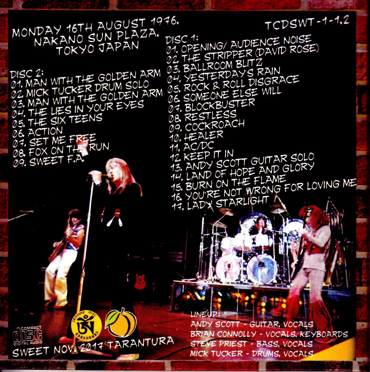 Sweet/Tokyo,Japan 4.16.1976