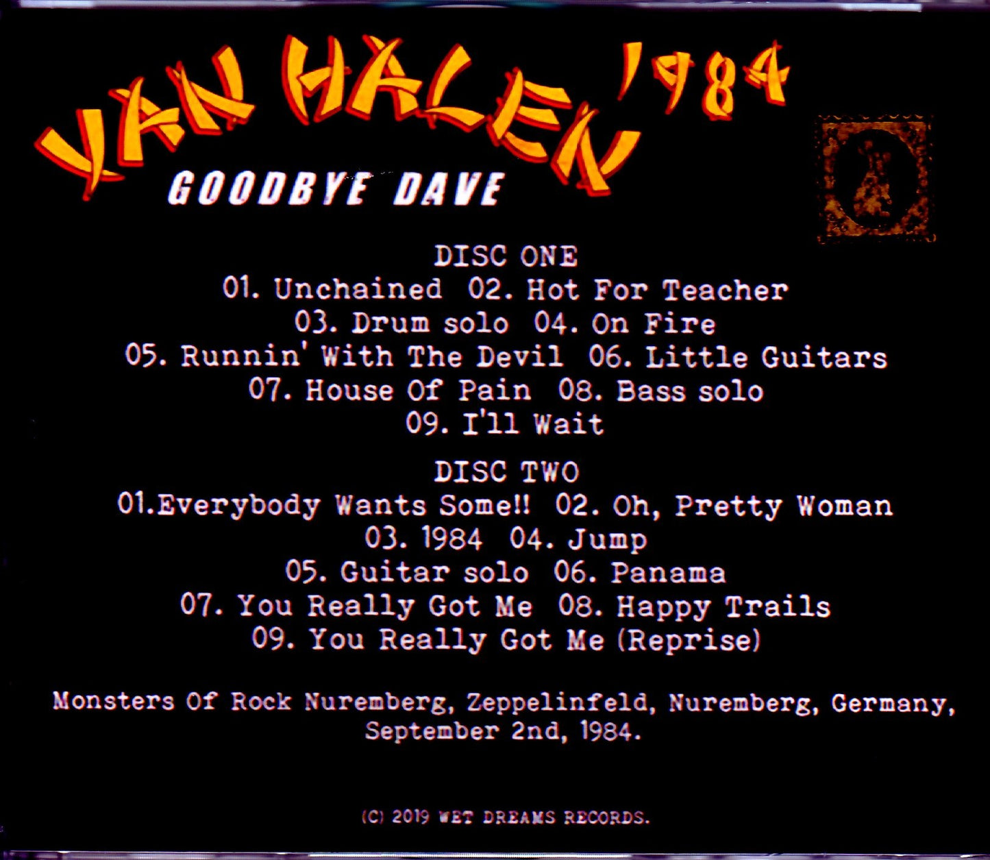 Van Halen/Germany 1984
