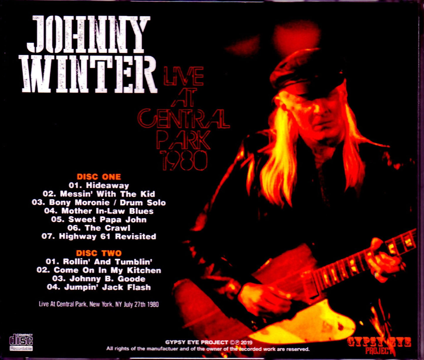 Johnny Winter/NY,USA 1980