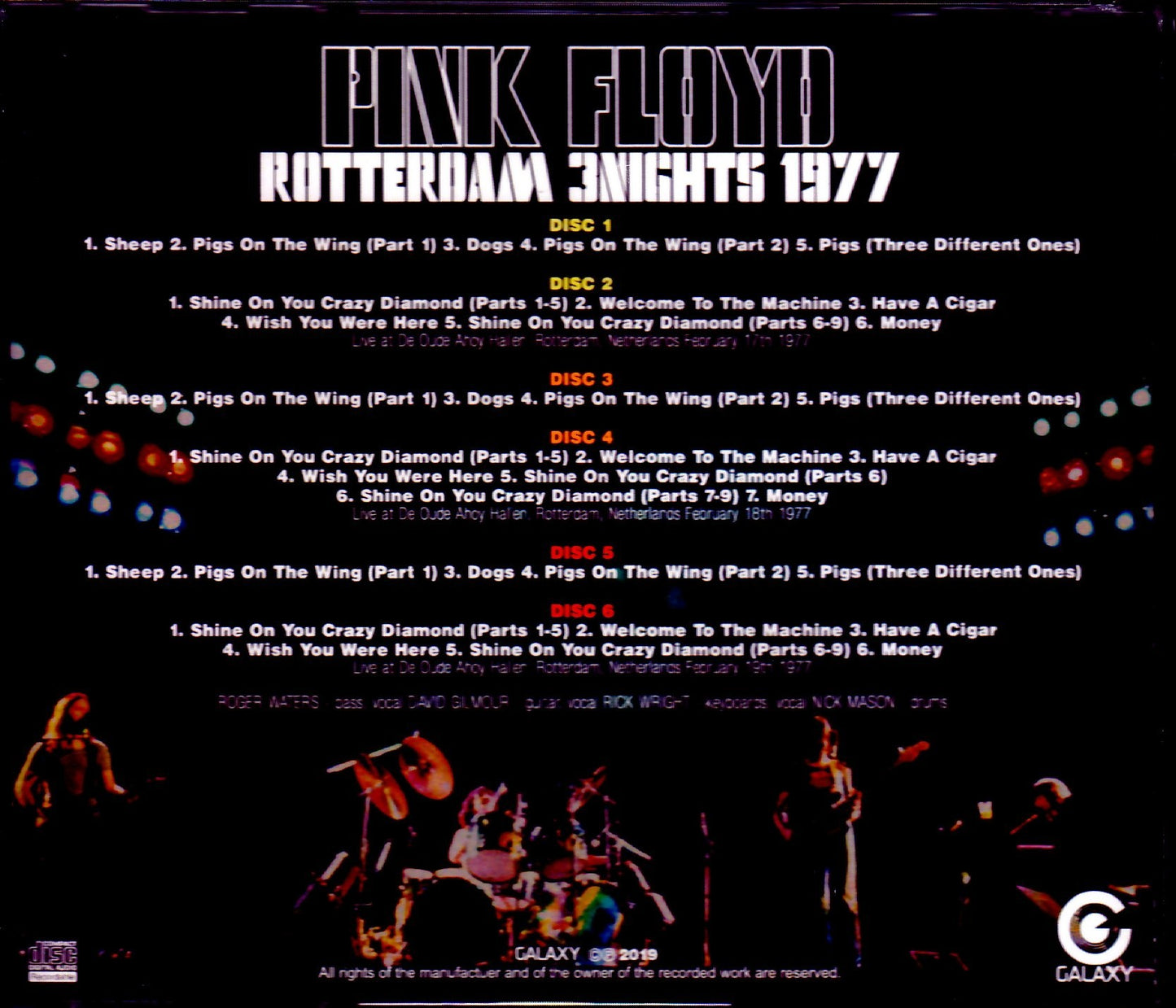 Pink Floyd/Netherlands 1977 3 Days Complete