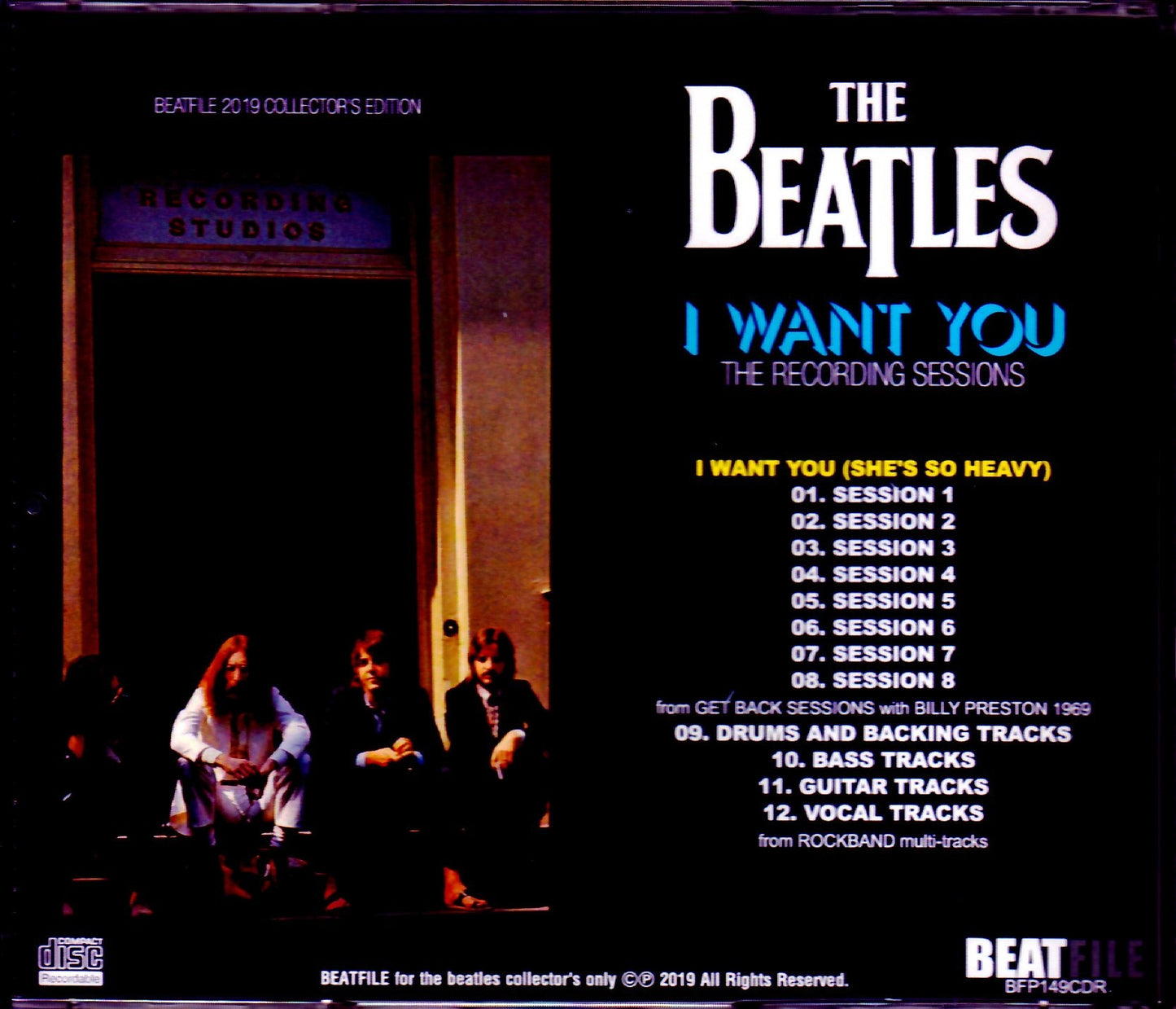 Beatles/I Want You Recording Sessions