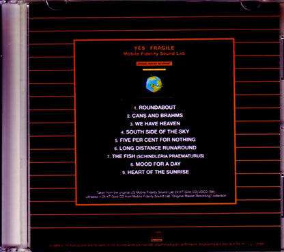 Yes/Fragile Original US Mobile Fidelity Sound Lab