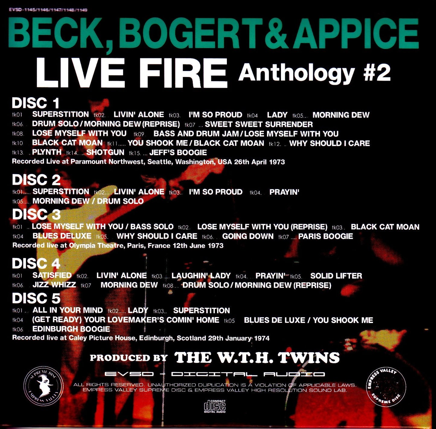 BB & A Beck,Bogert & Appice/Live Anthology Vol.2