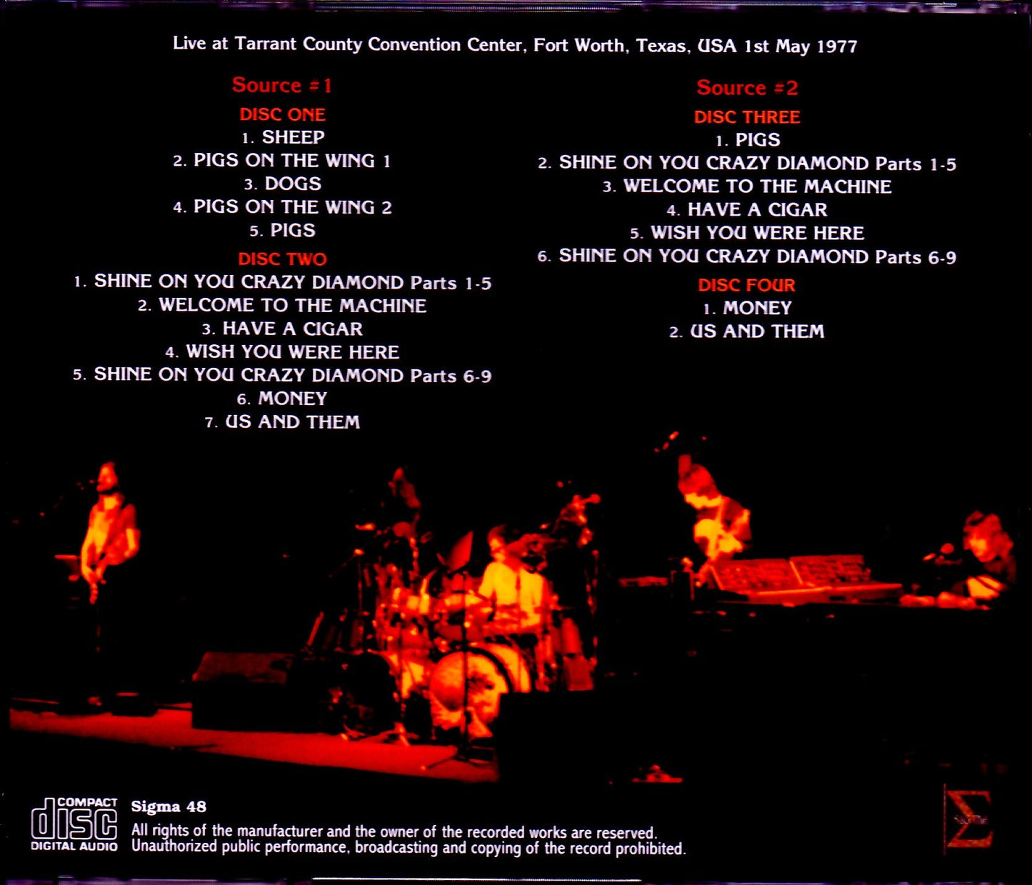 Pink Floyd/TX,USA 1977 2 Diff Source