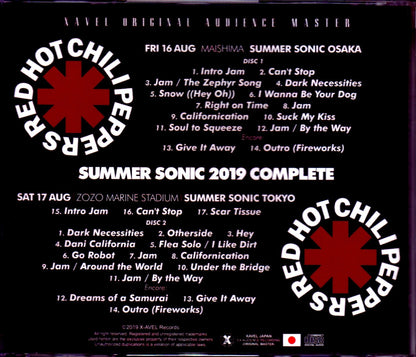 Red Hot Chili Peppers/Osaka & Chiba,Japan 2019