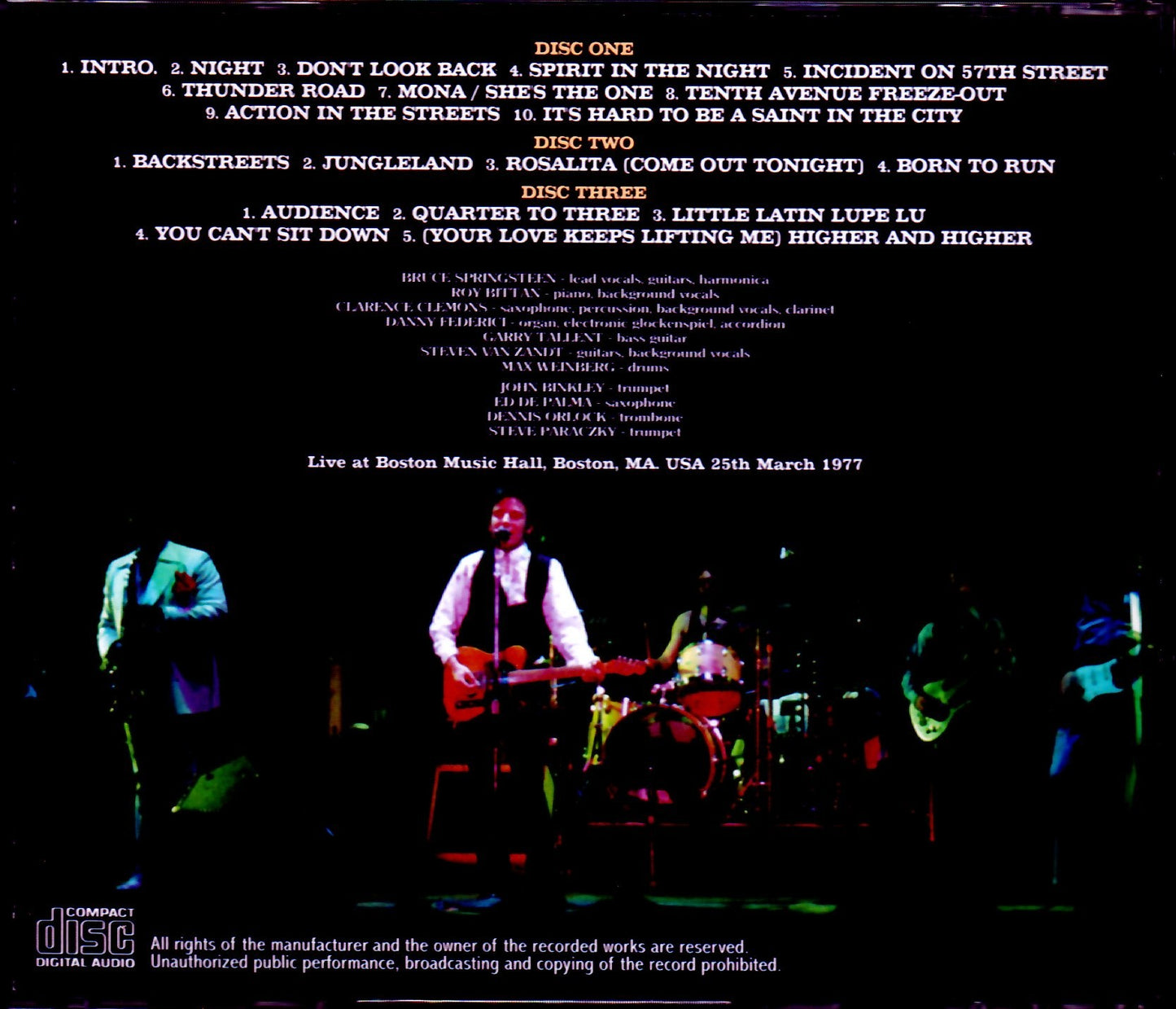 Bruce Springsteen/MA, USA 1977