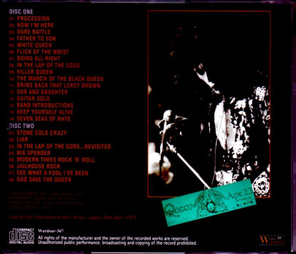 Queen/Hyogo,Japan 1975 New Master