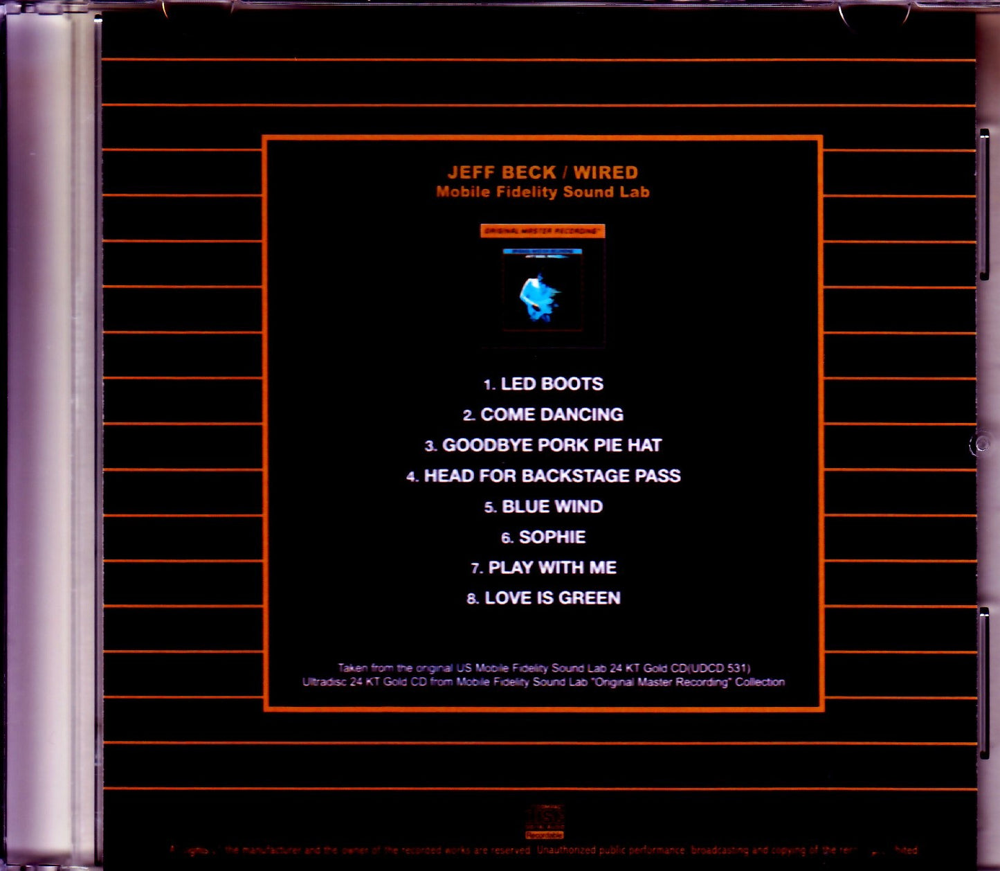 Jeff Beck/Wired Original US Mobile Fidelity Sound Lab