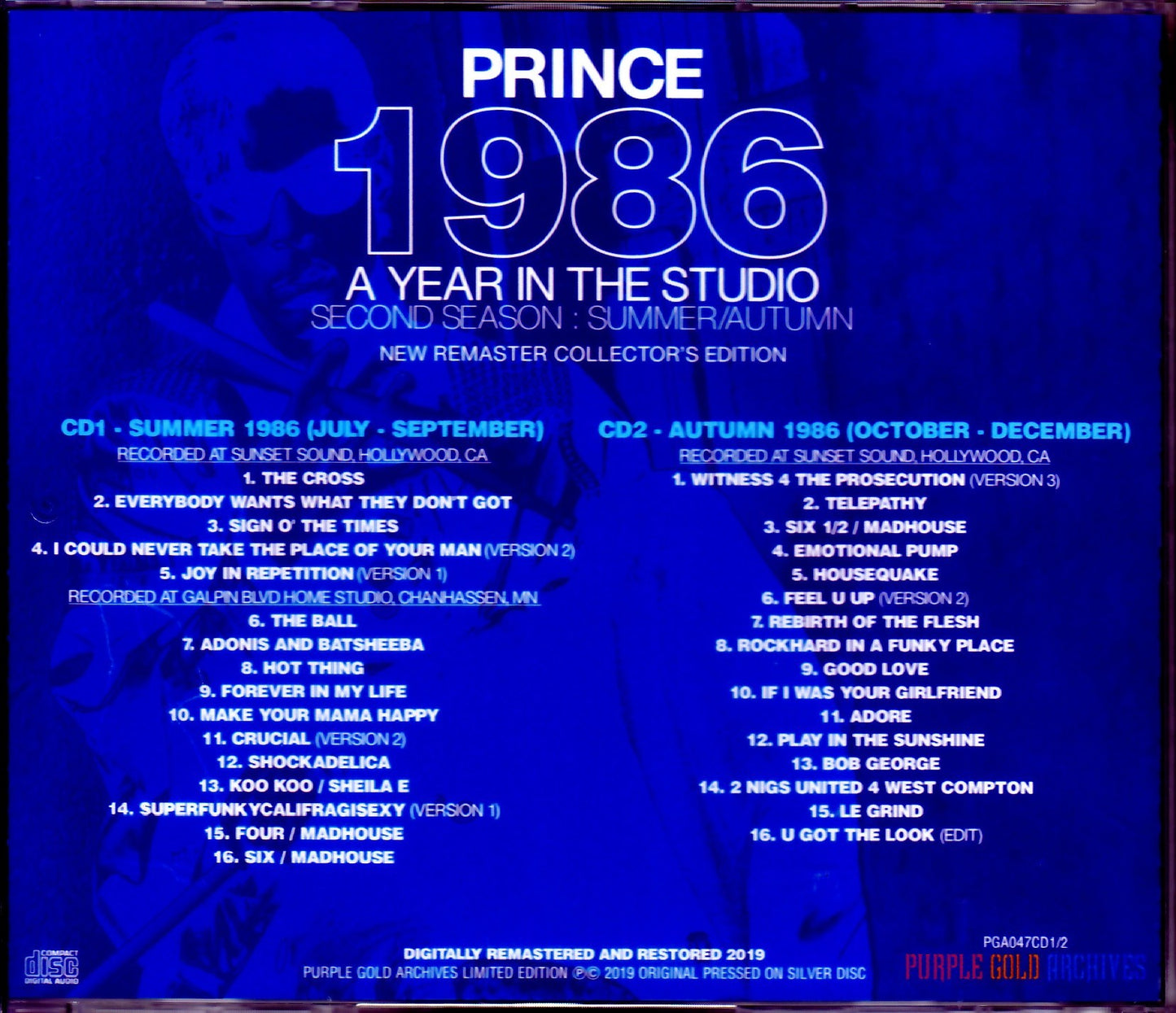 Prince/Recording Sessions 1986 Vol.2