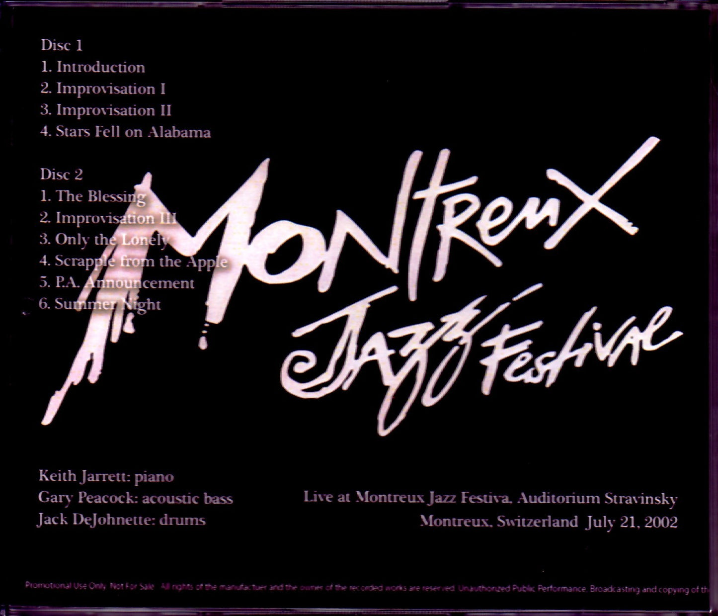 Keith Jarrett Trio/Switzerland 2002