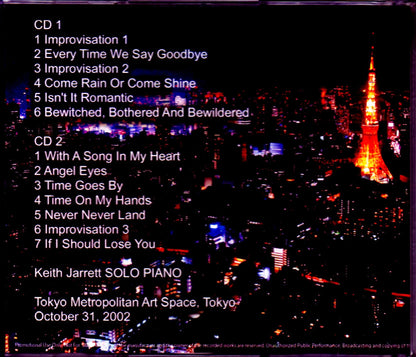 Keith Jarrett/Tokyo,Japan 2002