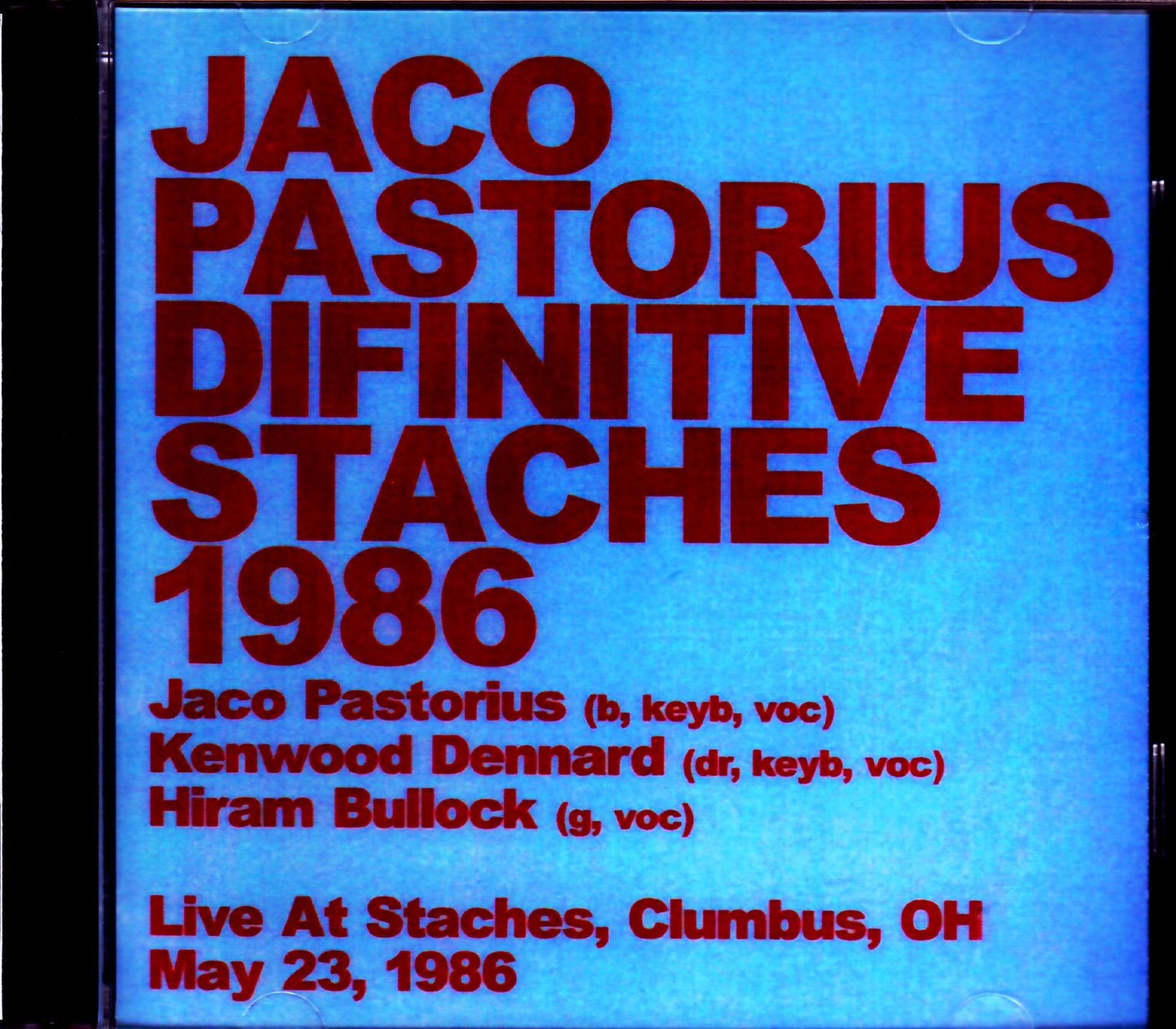 Jaco Pastorius/OH, USA 1986