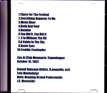 Roland Kirk/Denmark 1963