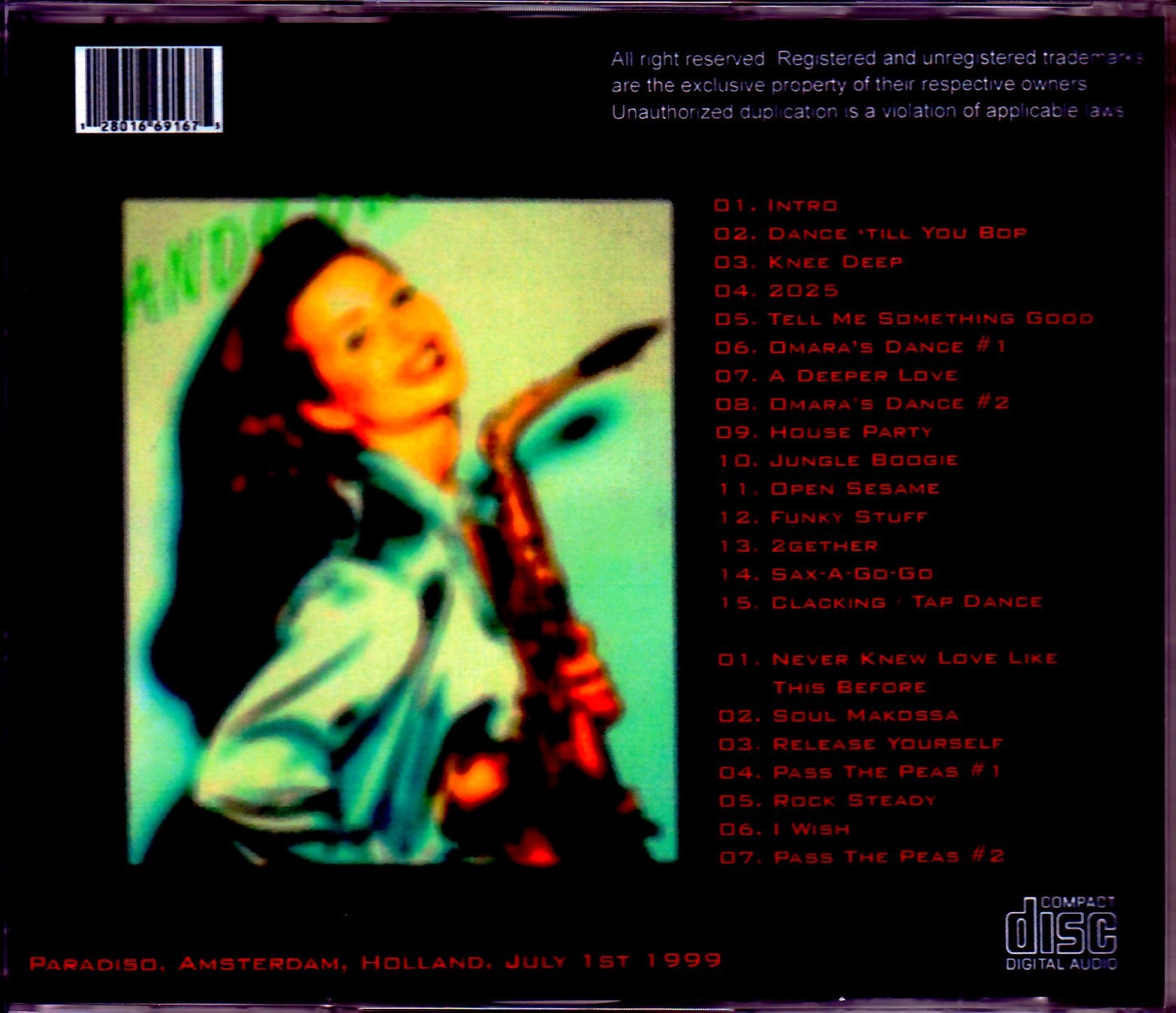 Candy Dulfer/Netherlands 1999