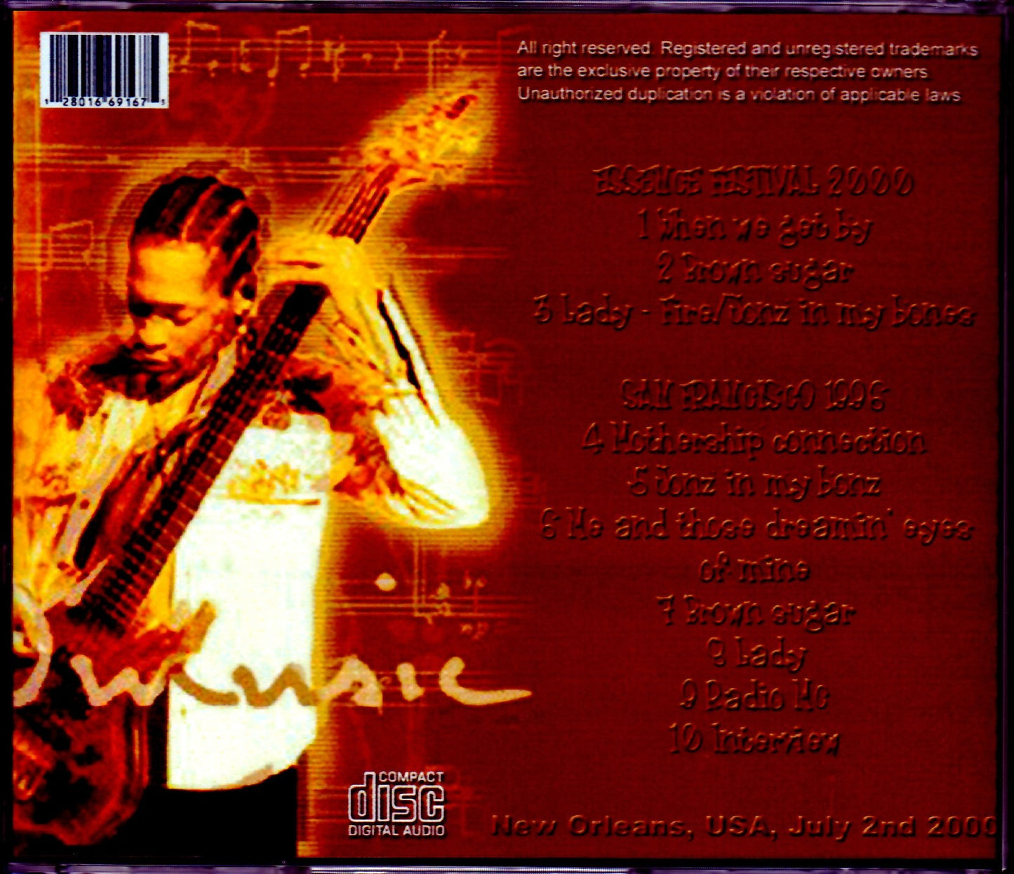 D'Angelo/CA,USA 7.2.2000 & more