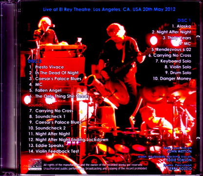 UK/CA,USA 2012 & Rehearsals