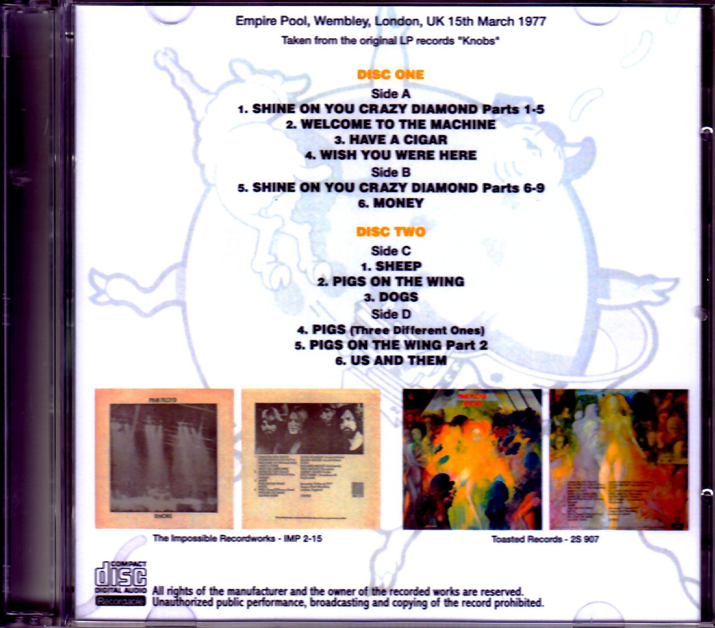 Pink Floyd/London,UK 1977 Original LP Ver.