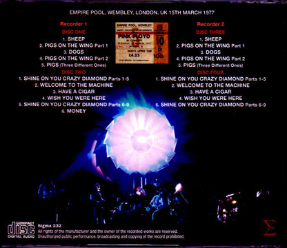 Pink Floyd/London,UK 3.15.1977 2 Diff Source Upgrade