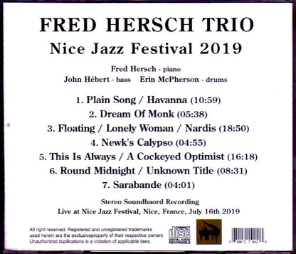 Fred Hersch Trio/France 2019