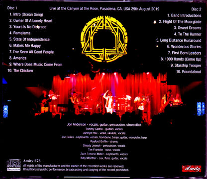 Jon Anderson/CA,USA 2019