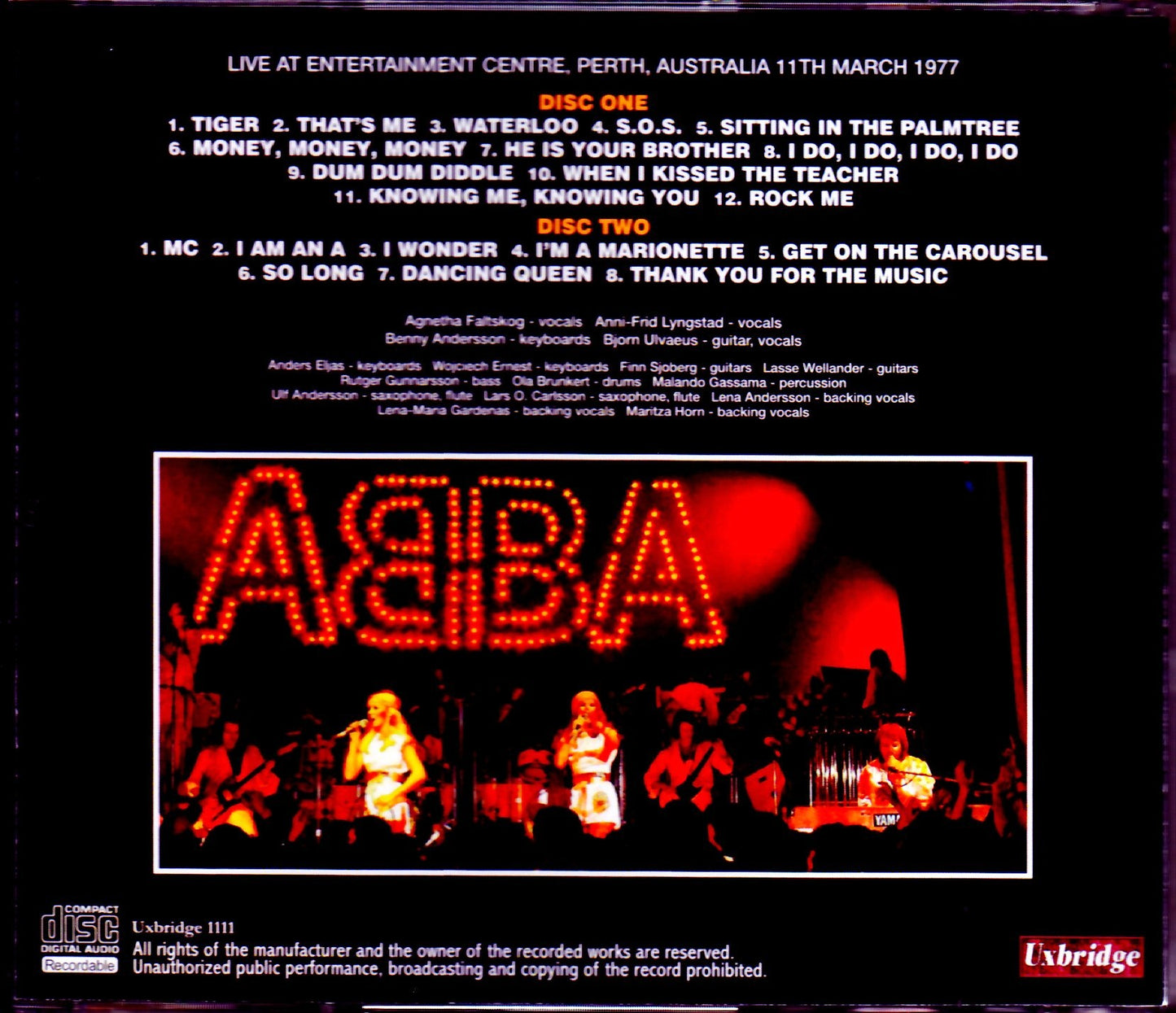 Abba/Perth,Australia 3.11.1977