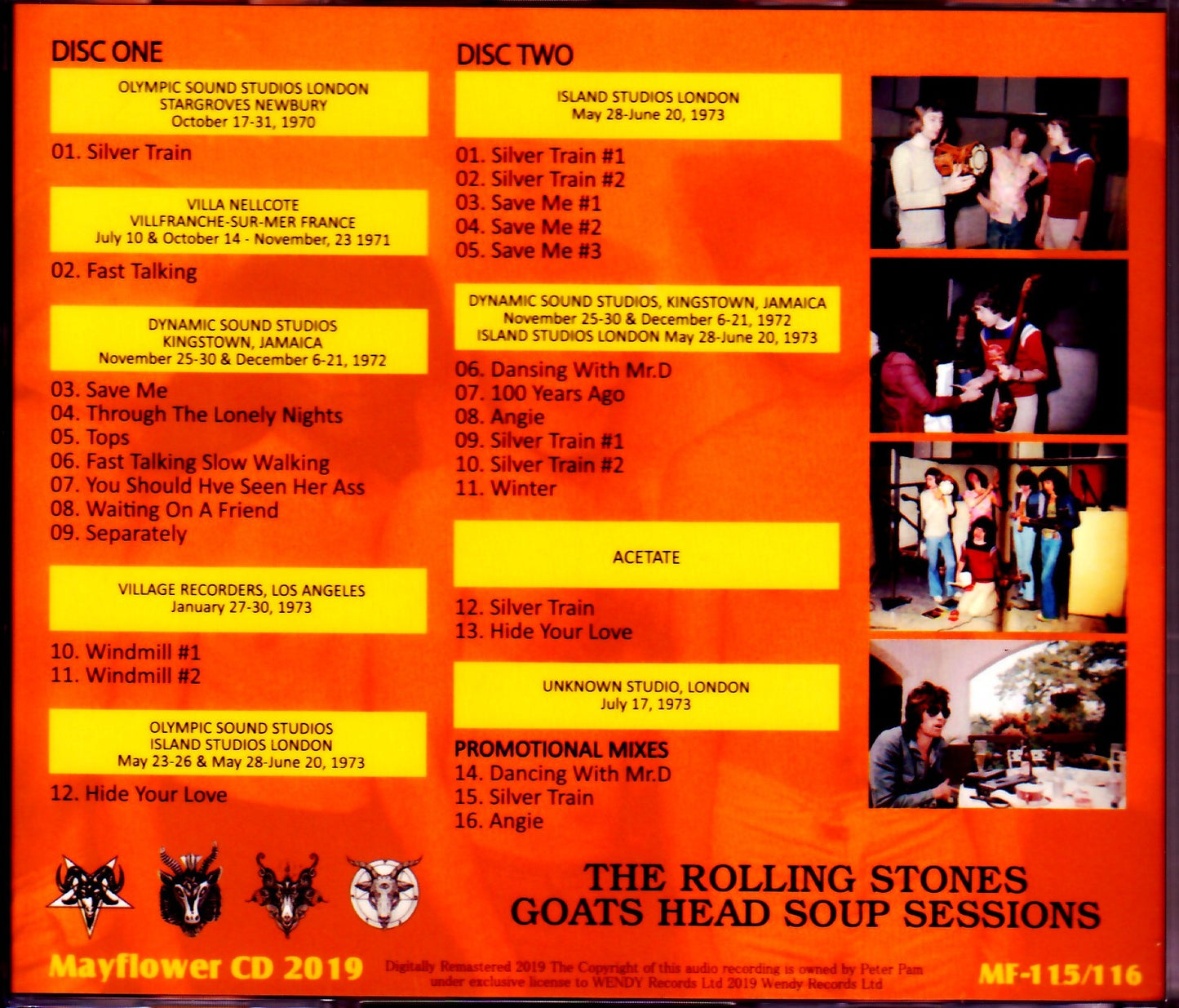 Rolling Stones/Goats Head Soup Sessions 1970-1973