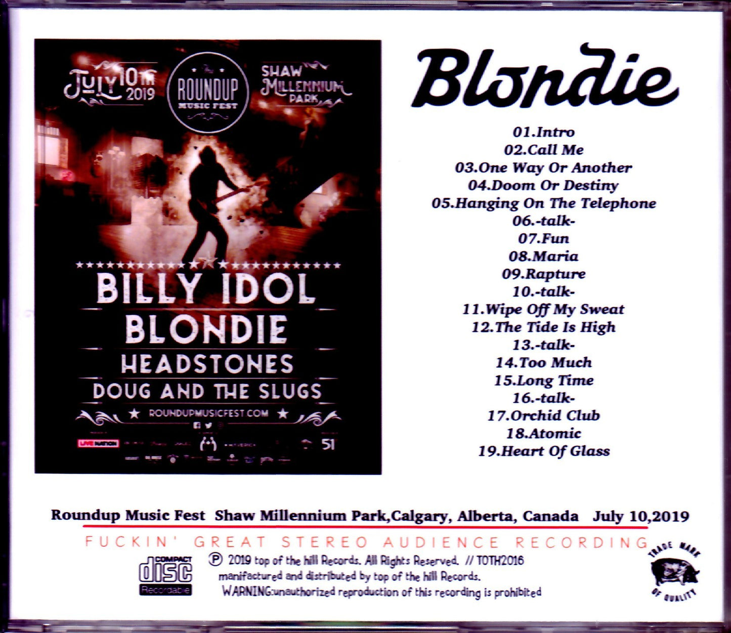 Blondie/Canada 2019
